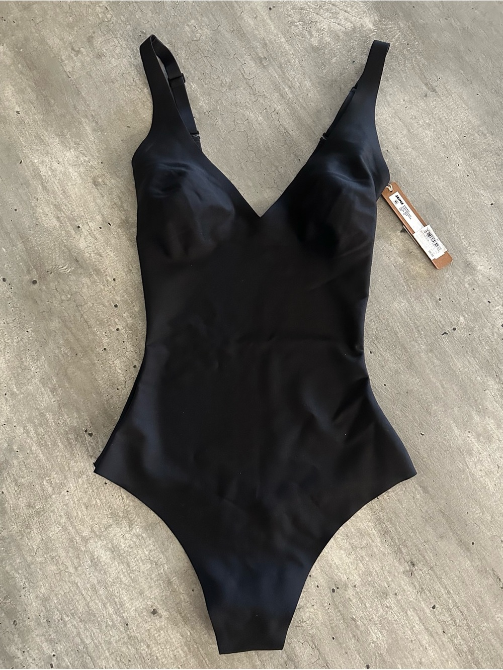 SKIMS BODY Unlined Plunge Thong Bodysuit
